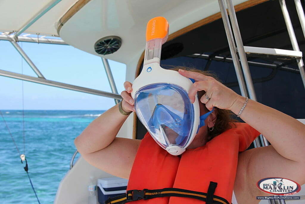 tribord reef snorkeling full face mask Punta Cana