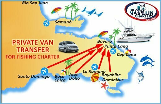 Fishing charter Bayahibe, La Romana, Juan Dolio, Boca Chica transfer to Punta Cana